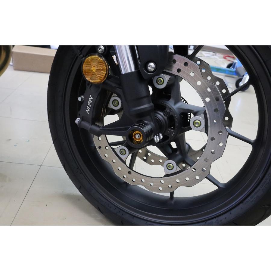 SPEEDRA フロントアクスルスライダー CB750/HORNET ゴールド AASHO05FGD バイク 外装 スライダー・ガードの画像