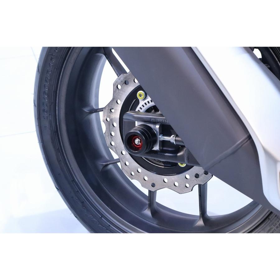 SPEEDRA リアアクスルスライダー CB750/HORNET レッド AASHO05RRD バイク 外装 スライダー・ガードの画像