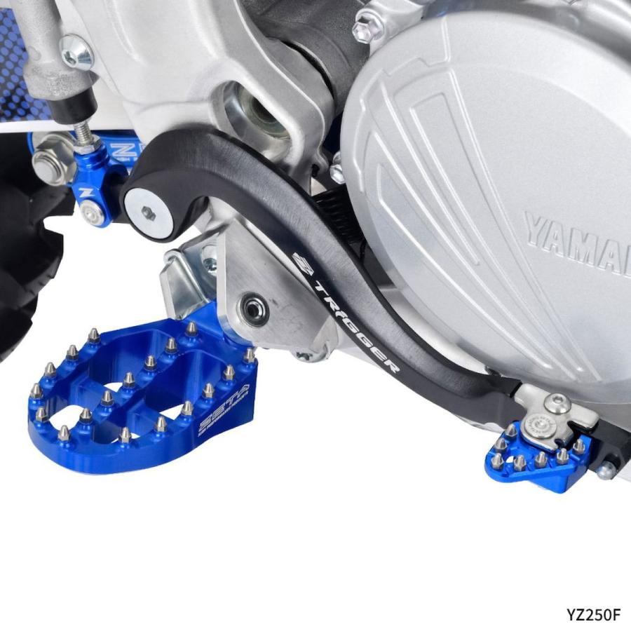 たえ ZETA(ジータ) アルミフットペグ ブルー YZ250F/250FX/450F/450FX