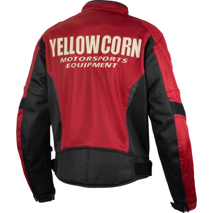 YeLLOWCORN YB-5102 メッシュジャケット レッド LL バイク : パーツ