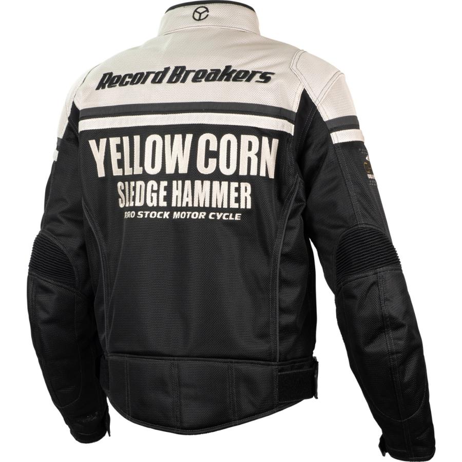 YeLLOWCORN BB-5104 メッシュジャケット アイボリー LL バイク