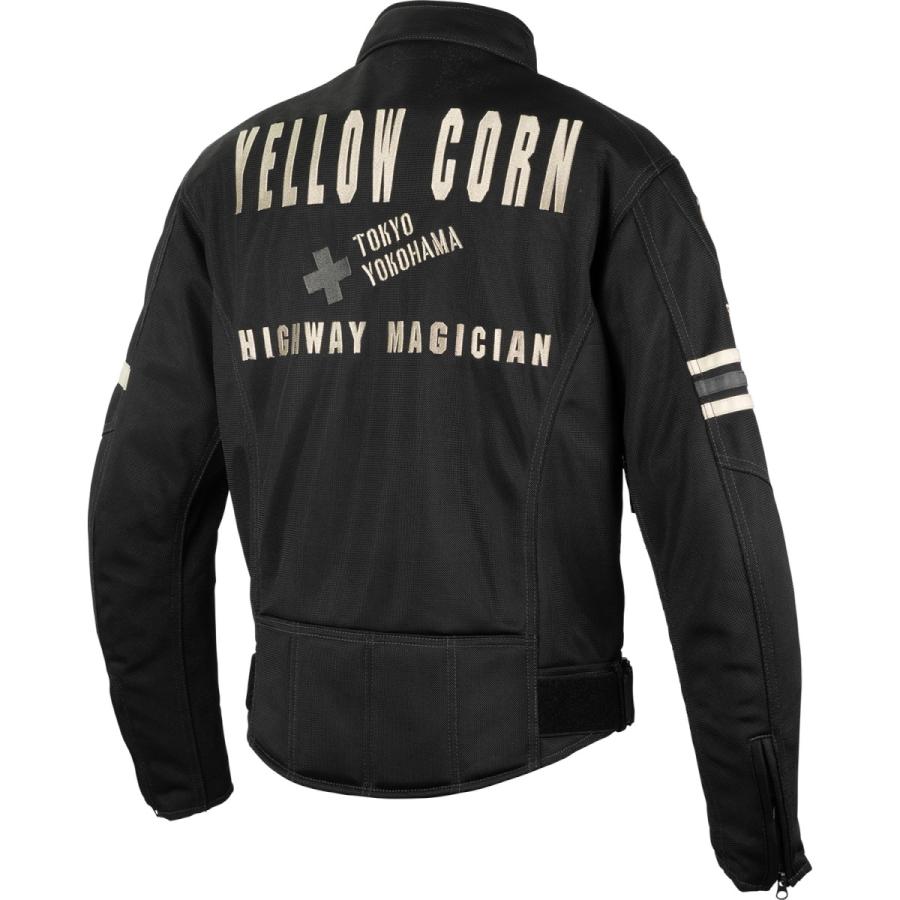 YELLOW CORN メッシュジャケット ブラック　Lサイズ YeLLOWCORN SJ-5108 メッシュジャケット ブラック/ガンメタル L バイク