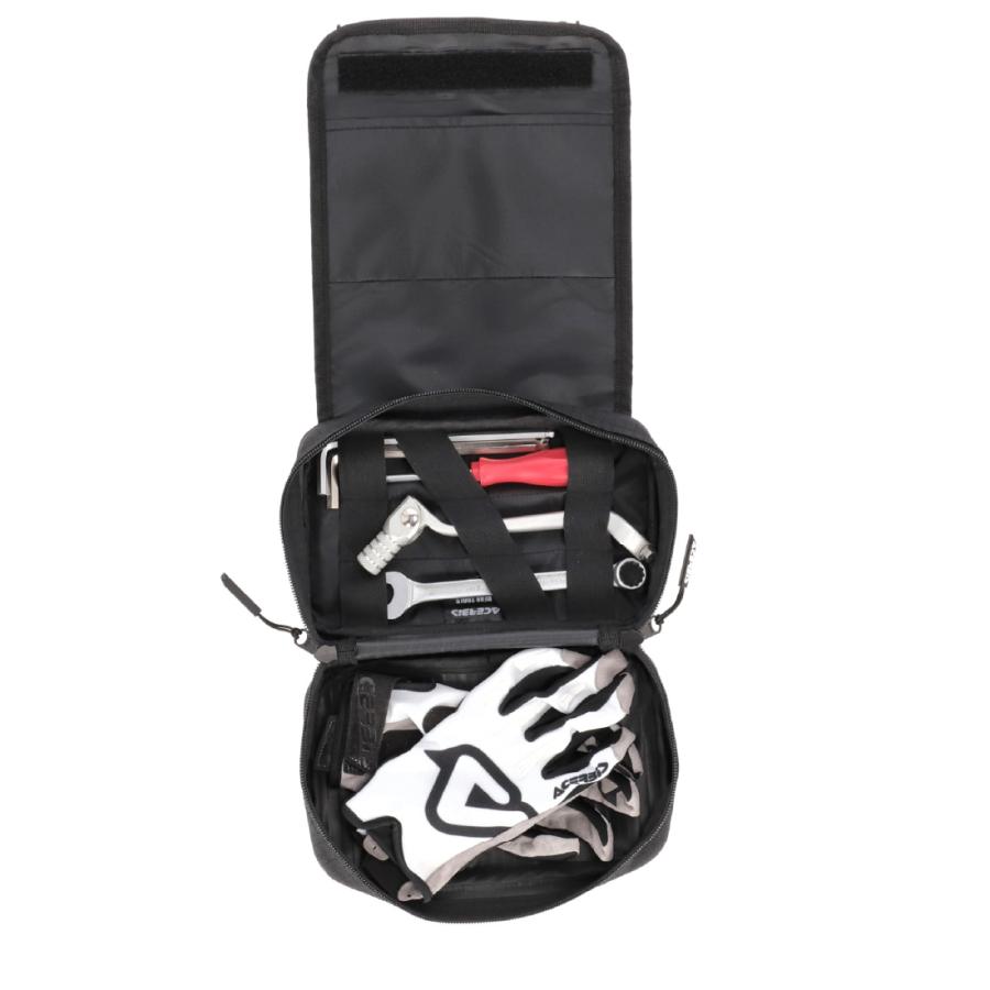 ACERBIS リアフェンダーツールバッグ ブラック/ホワイト 2L AC-26164BK