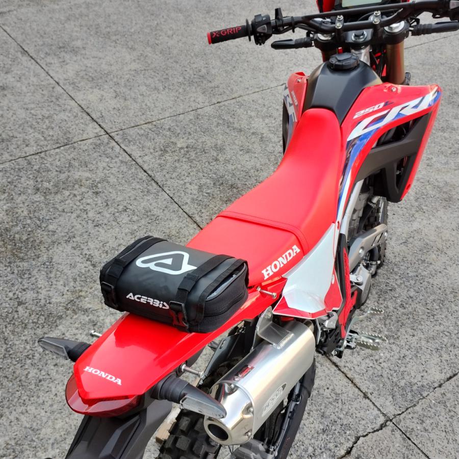 HONDA フェンダーバッグ ツールバック リアバッグ テールバック ACERBIS リアフェンダーツールバッグ ブラック/ホワイト 2L AC-26164BK