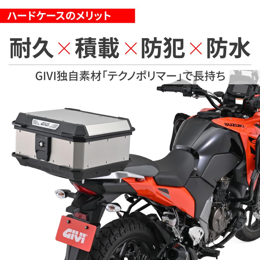 GIVI リアボックス モノロック 29L MTN29A シルバー 60922 バイク_3