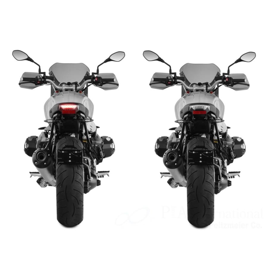 Wunderlich(ワンダーリッヒ) スイングアームナンバープレートホルダー with W44110-000 W44111-012 バイク 外装