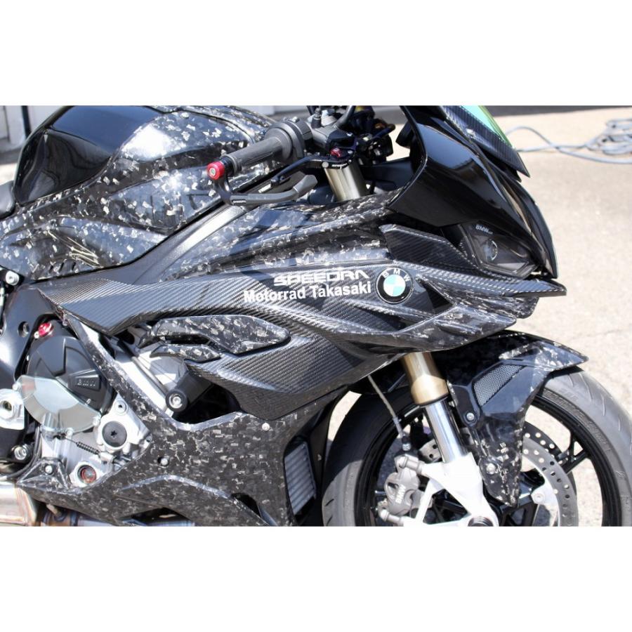 BMW S1000RR 右左セットカーボンサイドカバー エンブレムキャリア