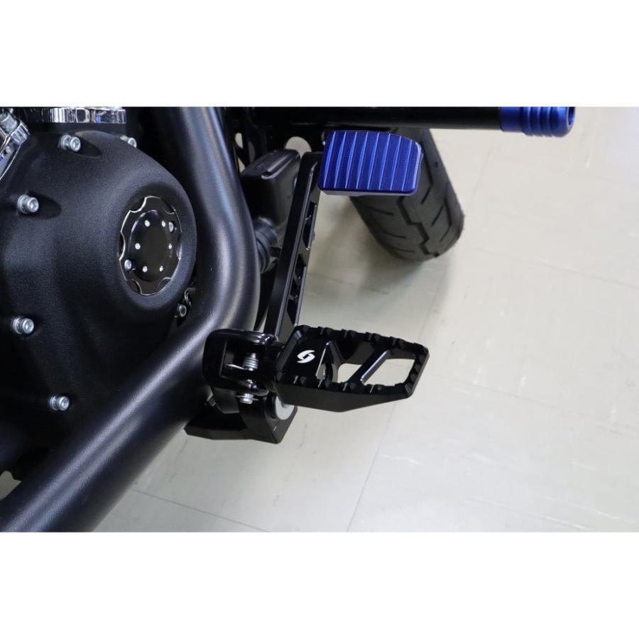 SPEEDRA フットペグ アルミ削り出し ブラック ハーレー AHDFP13BK
