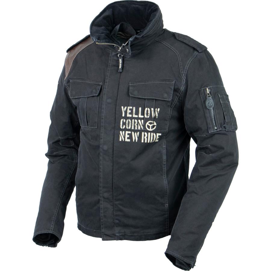 YELLOWCORN バイク用ジャケット 黒 YeLLOWCORN(イエローコーン) バイク アパレル ジャケット・セット NJ