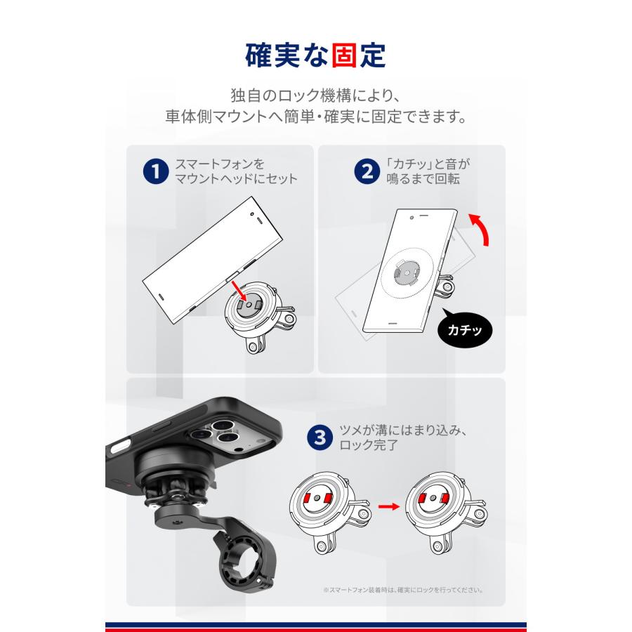GRxplore(ジーアール・エクスプロア) バイク 電子機器 スマートフォン