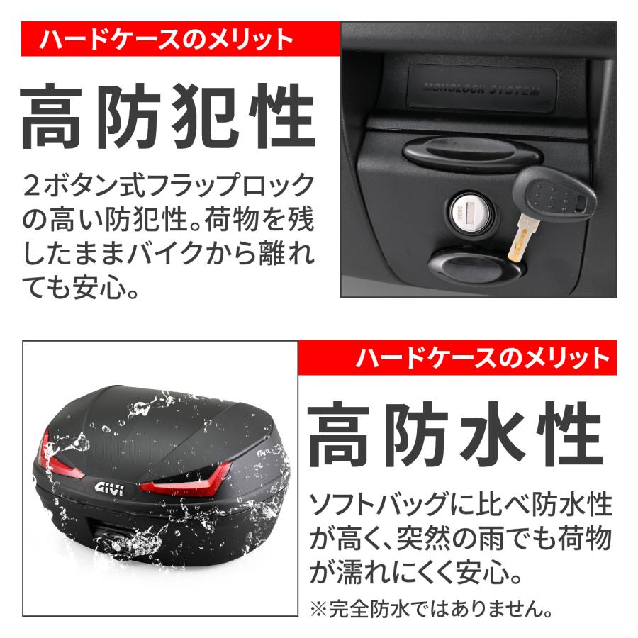 GIVI(ジビ) バイク 収納・BOX トップケース・リアボックス リア