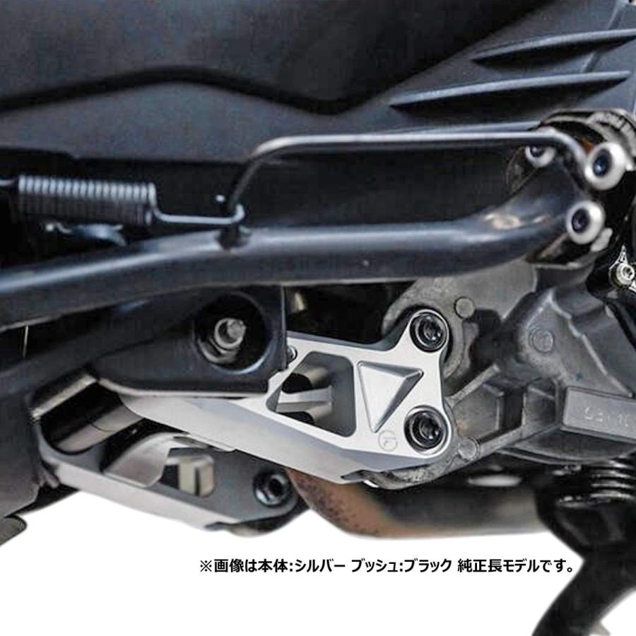 COME FROM(カムフロム) バイク アルミエンジンハンガー 25mmロング CNC加工 ゴールド×シルバー シグナス グリファス 6型/BWS 3型/NMAX/X FORCE フレ_3