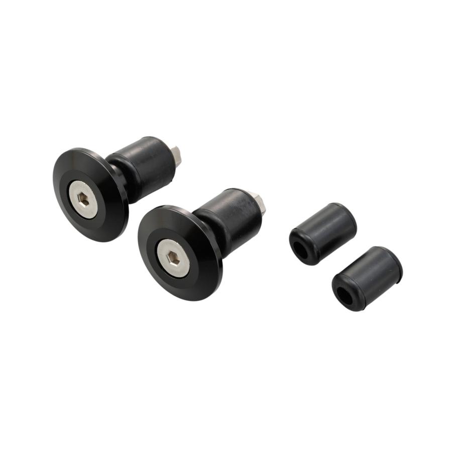 パーツ 773 DAYTONA アルミビレットバーエンド ディッシュ ブラック 67816 バイク