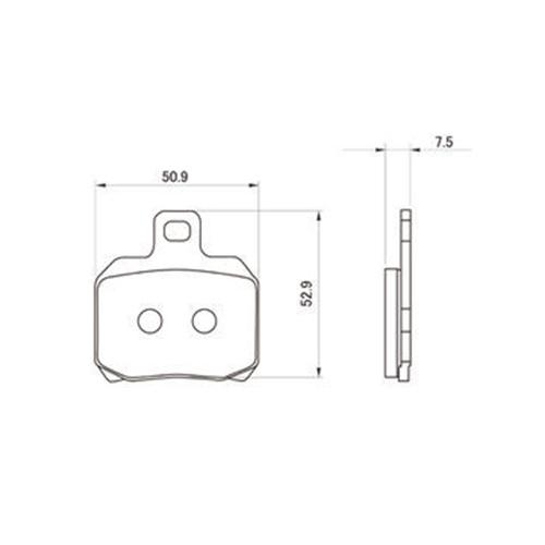 DAYTONA ハイパーシンタードパッド ブレーキパッド 72438 バイク