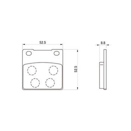 DAYTONA ハイパーシンタードパッド ブレーキパッド 72441 バイク