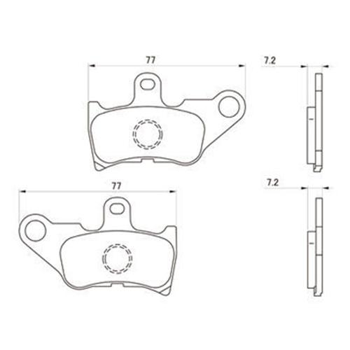 DAYTONA(デイトナ) バイク ブレーキパッド 赤パッド 79823 リモコンJOG｜partsdirect｜02