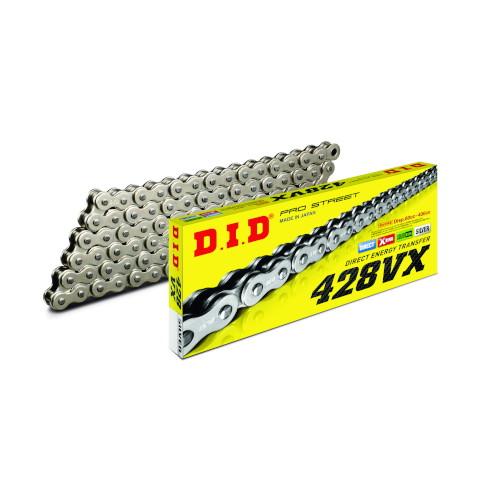 DID(大同工業) VXシリーズチェーン 428VX-130L ZJ(カシメ) シルバー