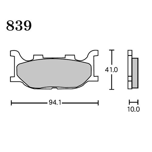 RK Japan FINE ALLOY 55(ファインアロイ55) ブレーキパッド FA5 839 