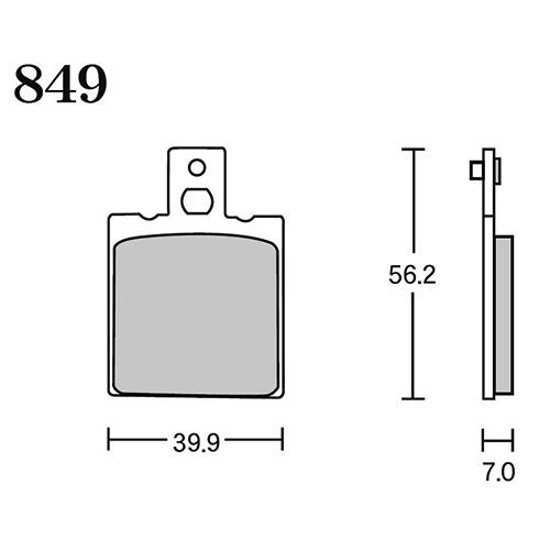 パーツ RK RK Japan FINE ALLOY 55(ファインアロイ55) ブレーキパッド FA5 849
