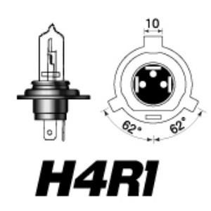 M＆H バイク ヘッドライト球 H4R1 12V45/45W 特殊 GH(S2ホワイトゴースト) 130 GH｜partsdirect