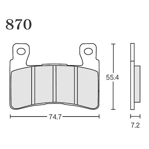 RK Japan MEGA ALLOY X(メガアロイX) ブレーキパッド MAX 870 870MAX