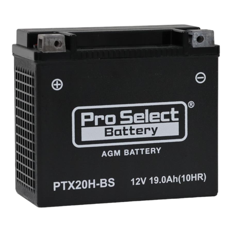 ハーレー用バイクバッテリーPTX20H-BS未使用品 ProSelect バイク バッテリー PTX20H-BS ハーレー専用AGMバッテリー