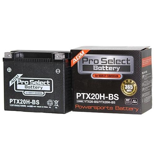 Pro Select Battery(プロセレクトバッテリー) PTX20H-BS ハーレー専用AGMバッテリー(YTX20-BS/YTX20H-BS互換) 液入MFタイプ 65991-82A、65991-82B、65991-75C|パーツダイレクト|02