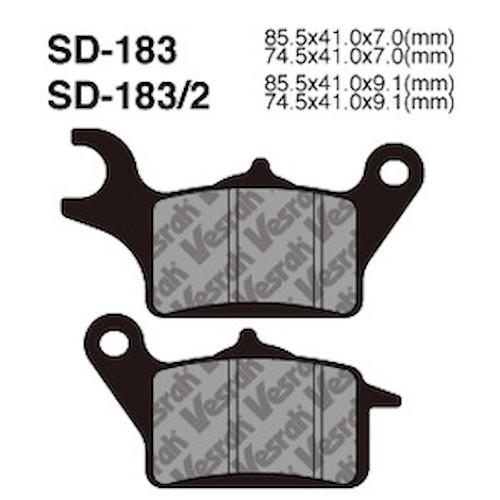 Vesrah(ベスラ) SD-183 ブレーキパッド バイク : パーツダイレクト店