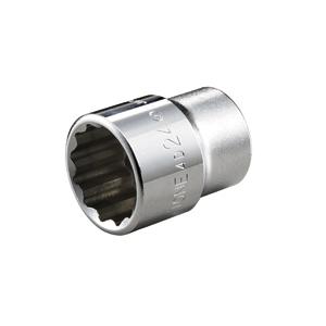 TONE(トネ) 12.7sq.(1/2DR)ソケット(12角) 4D-18 ハンドツール用
