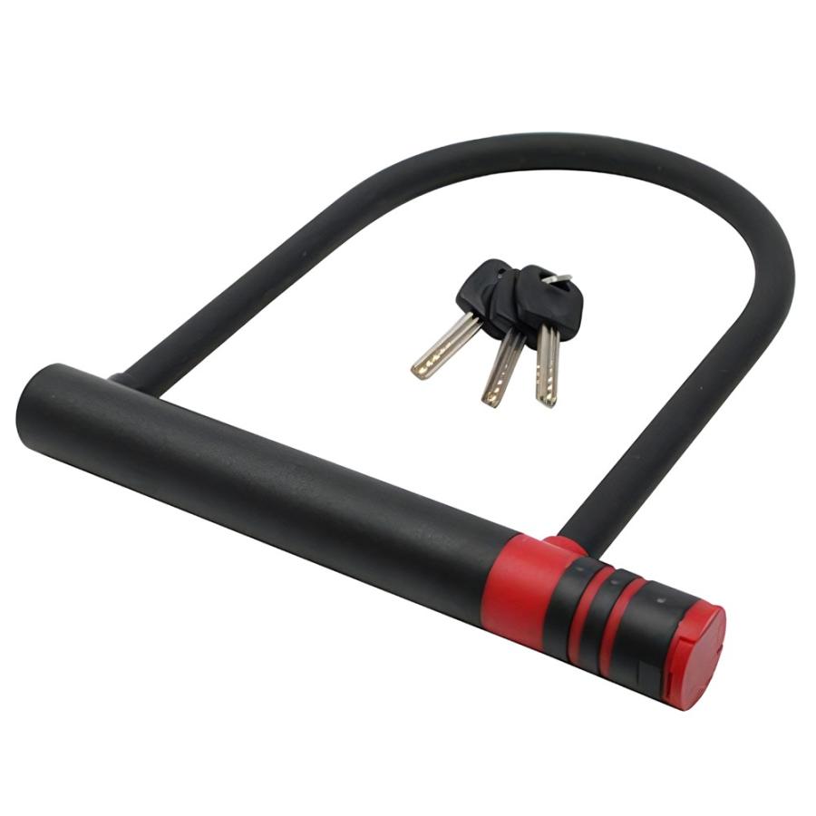 とるな バイク用 U字ロック 幅広 ワイド145mm幅 防犯 Uロック 鍵3本