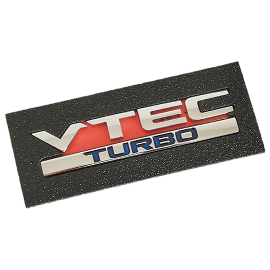ホンダ VTEC TURBO エンブレム 縦 2.5cm x 横 10.5cm 純正 輸出