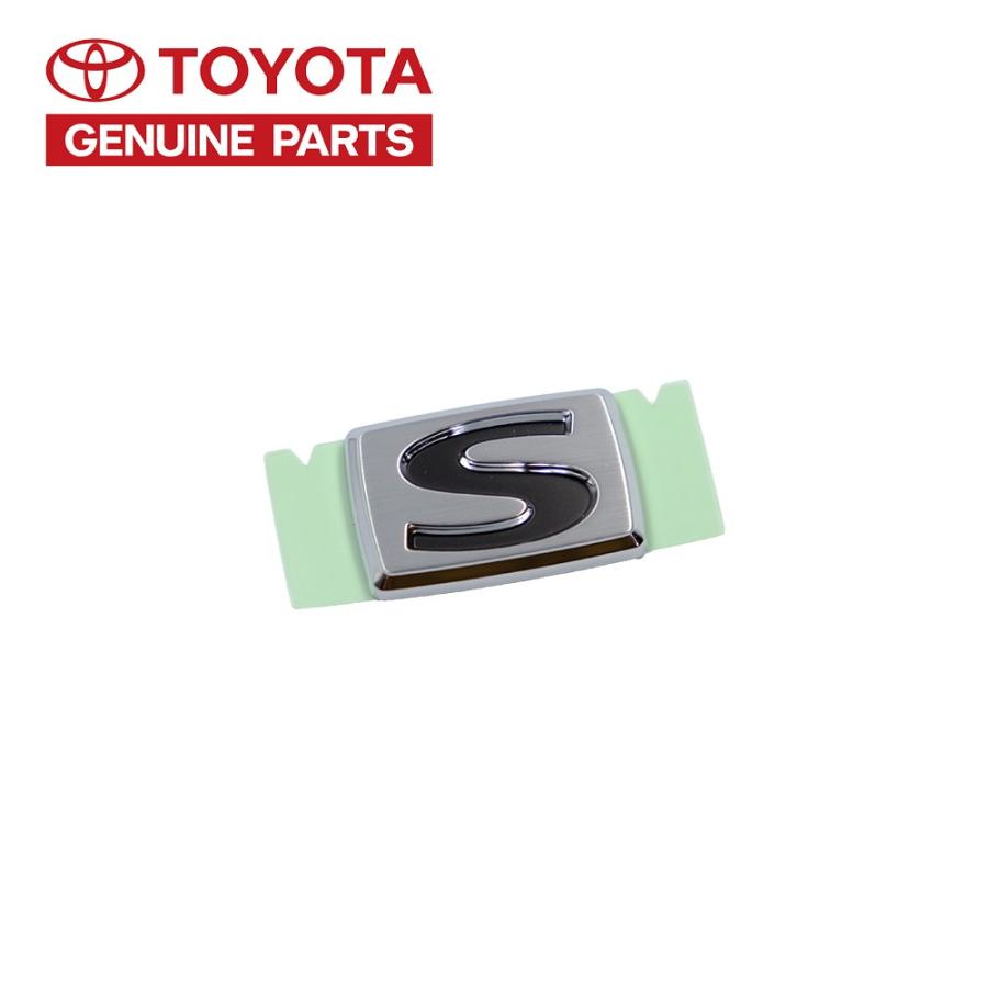 トヨタ S エンブレム 純正 輸出仕様 縦 2.4cm x 横 3.6cm TOYOTA