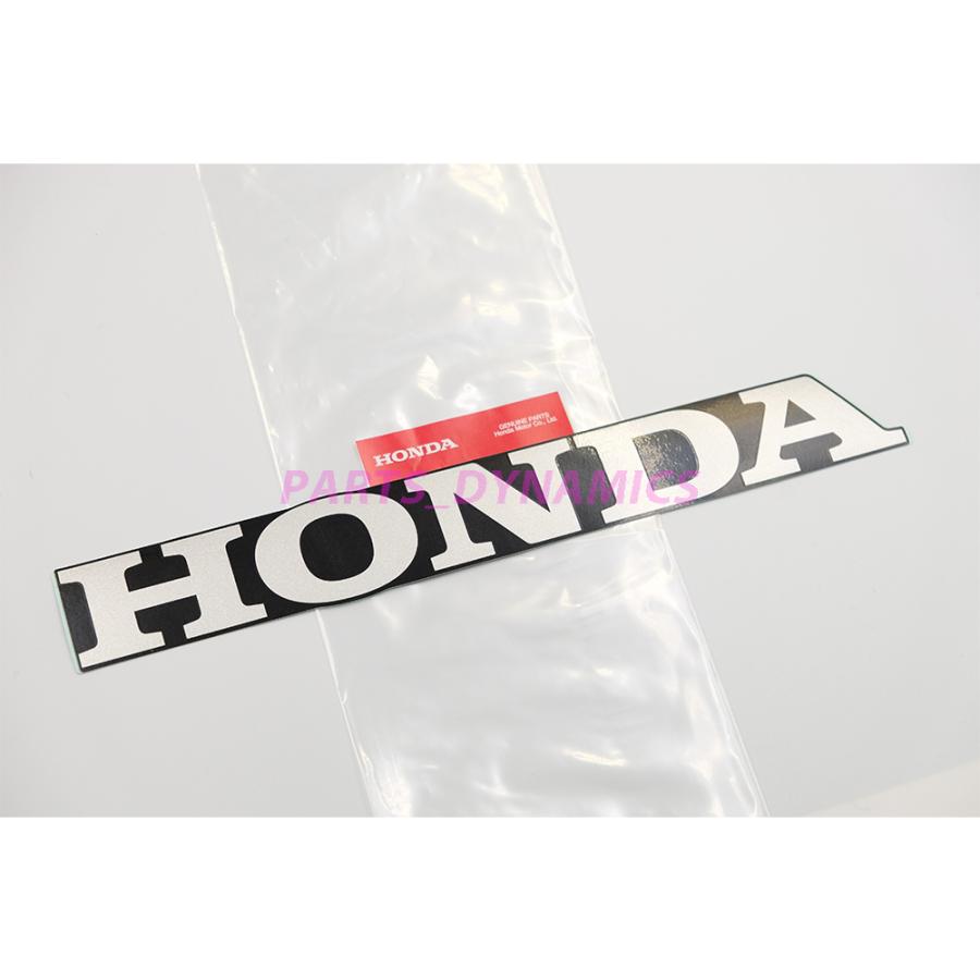 ホンダ（HONDA） ホンダ純正 ステッカー ブラック x シルバー 縦 3.5cm