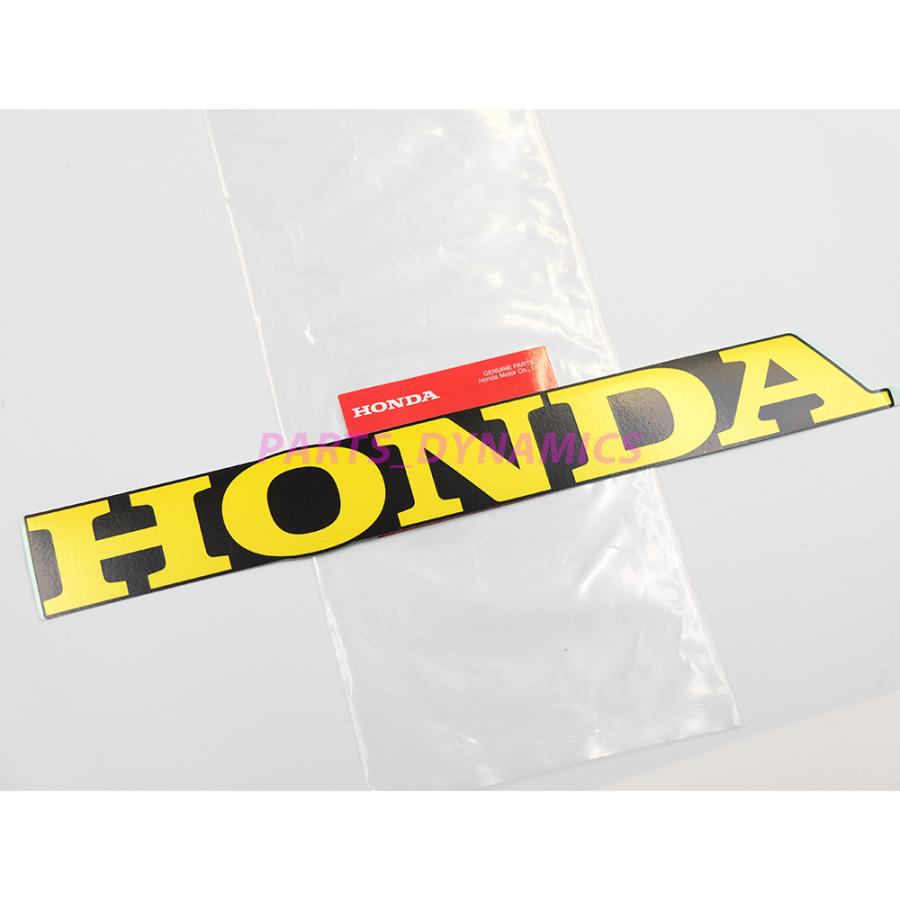 ホンダ ホンダ純正 HONDA ステッカー ブラック x イエロー 縦