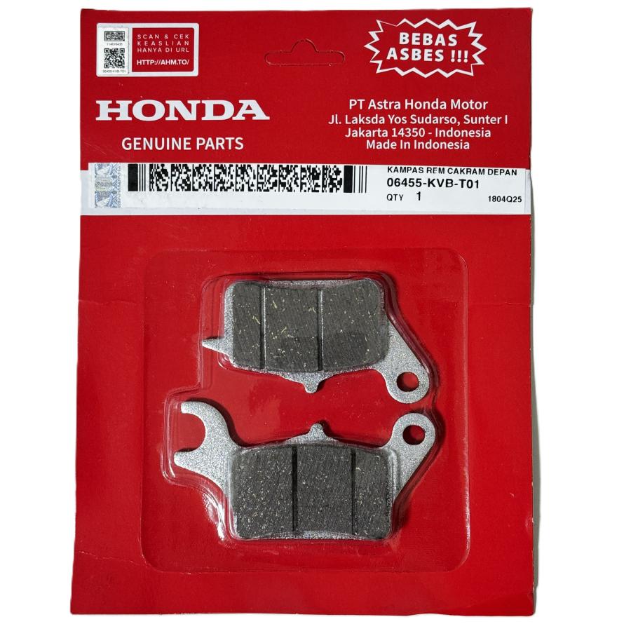 ホンダ（HONDA） 純正 フロント ブレーキパッド 06455-KVB-T01 Dio110