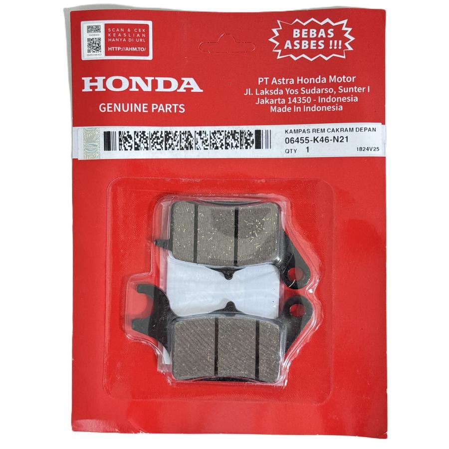 ホンダ（HONDA） ホンダ純正 06455-K46-N21 フロント ブレーキパッド