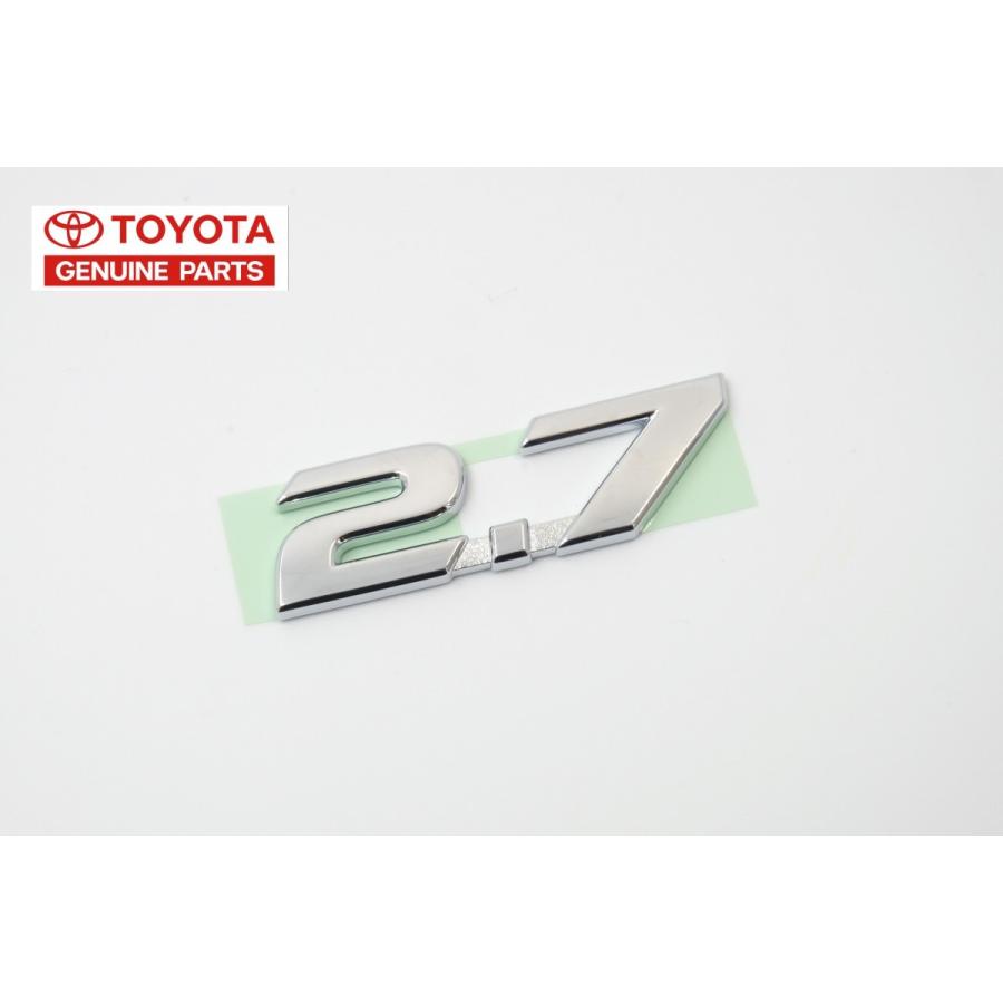 トヨタ TOYOTA 海外 トヨタ純正 輸出仕様 2.7 エンブレム 縦 2.1