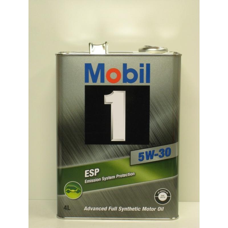 モービル1 ESP 5W-30 4L缶 Mobil1 エンジンオイル ESP 5W30  (欠品時　納期要確認)｜partskan