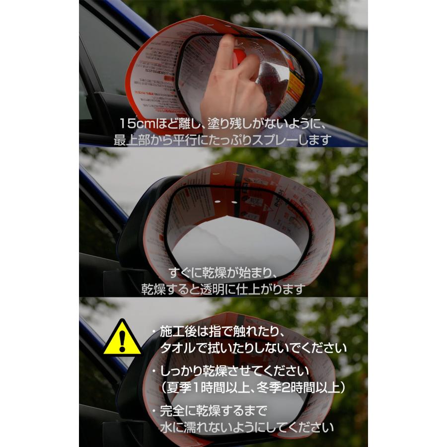 ガラコ glaco 撥水 雨をはじく 視界スッキリ ミラーコート ミラー水滴