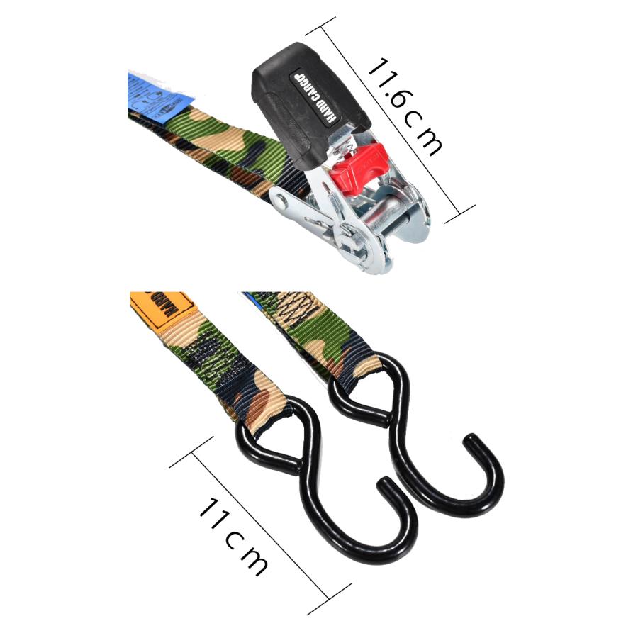 ラチェットタイダウン 荷締め 荷締ベルト 4本セット ハード ラチェットタイダウン 荷締め 荷締ベルト 4本セット ハード