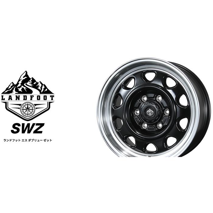 SWZ 15インチ 6ホール 15X6.0J ホイール 4本セット 1台分 LANDFOOT