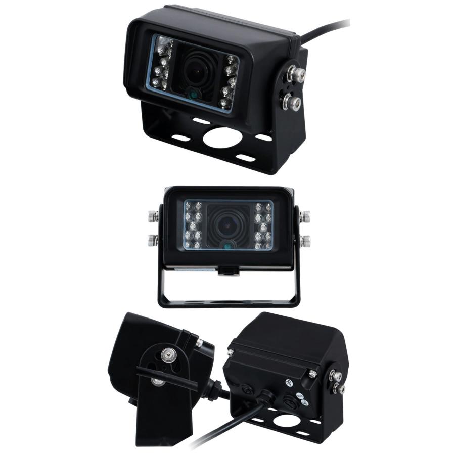 JET バックカメラ 12V/24V共用 20m配線付き ジェットイノウエ バックカメラ防水ジャックタイプ20Mコード付 12V/24V