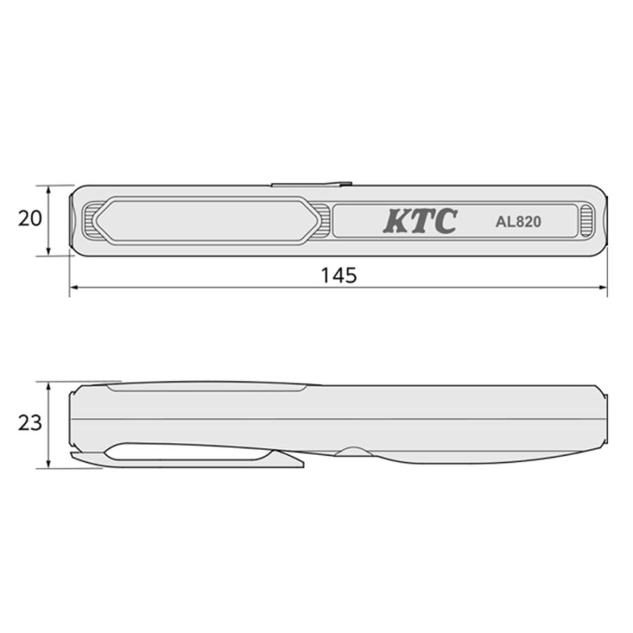 充電式LEDペンライト ヘッドホルダ付き AL820 KTC ペンライト ハンディ