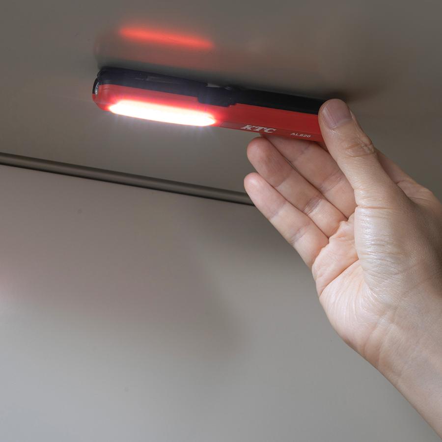 充電式LEDペンライト ヘッドホルダ付き AL820 KTC ペンライト ハンディ