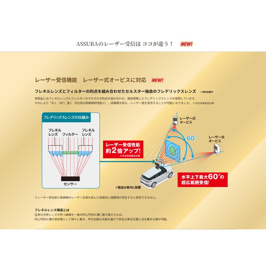 CELLSTAR（セルスター） 受光部セパレートセーフティレーダー レーダー