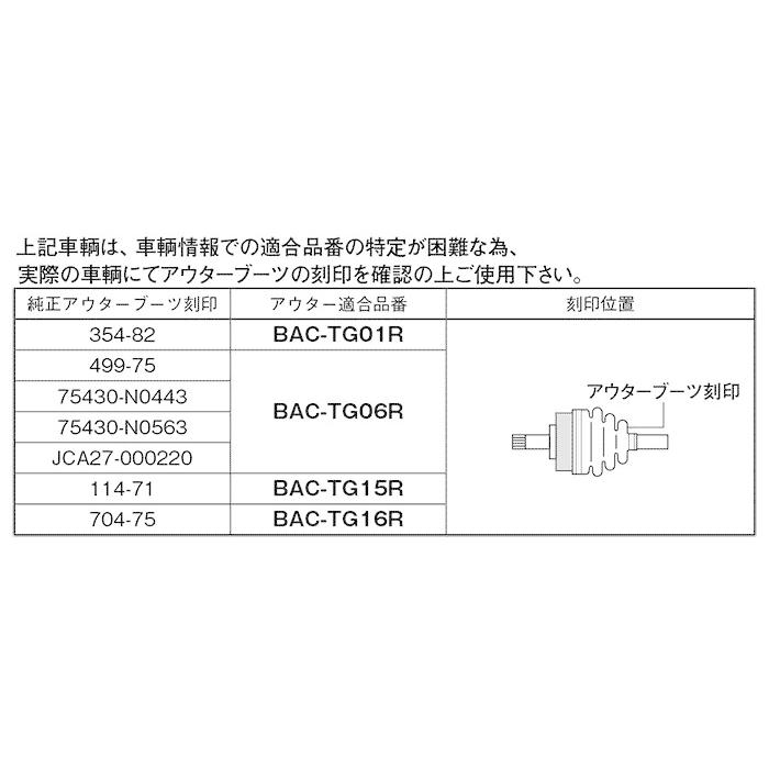 ムーヴ/ムーヴラテ L150S 分割式ドライブシャフトブーツ フロント 片側