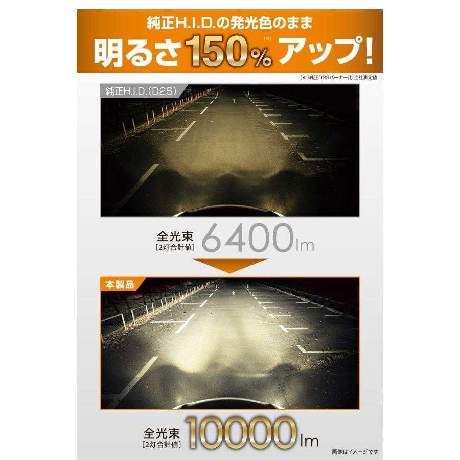 カーメイト（CARMATE） D2S LEDヘッドバルブ 純正HIDをLEDへ 4500K
