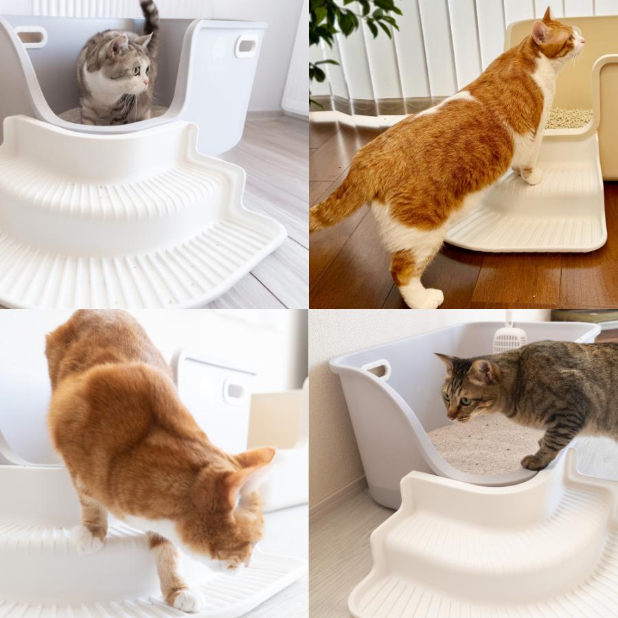 猫トイレ 専用ステップ 65cm 82cm サイズ対応 猫用階段 ネコトイレ