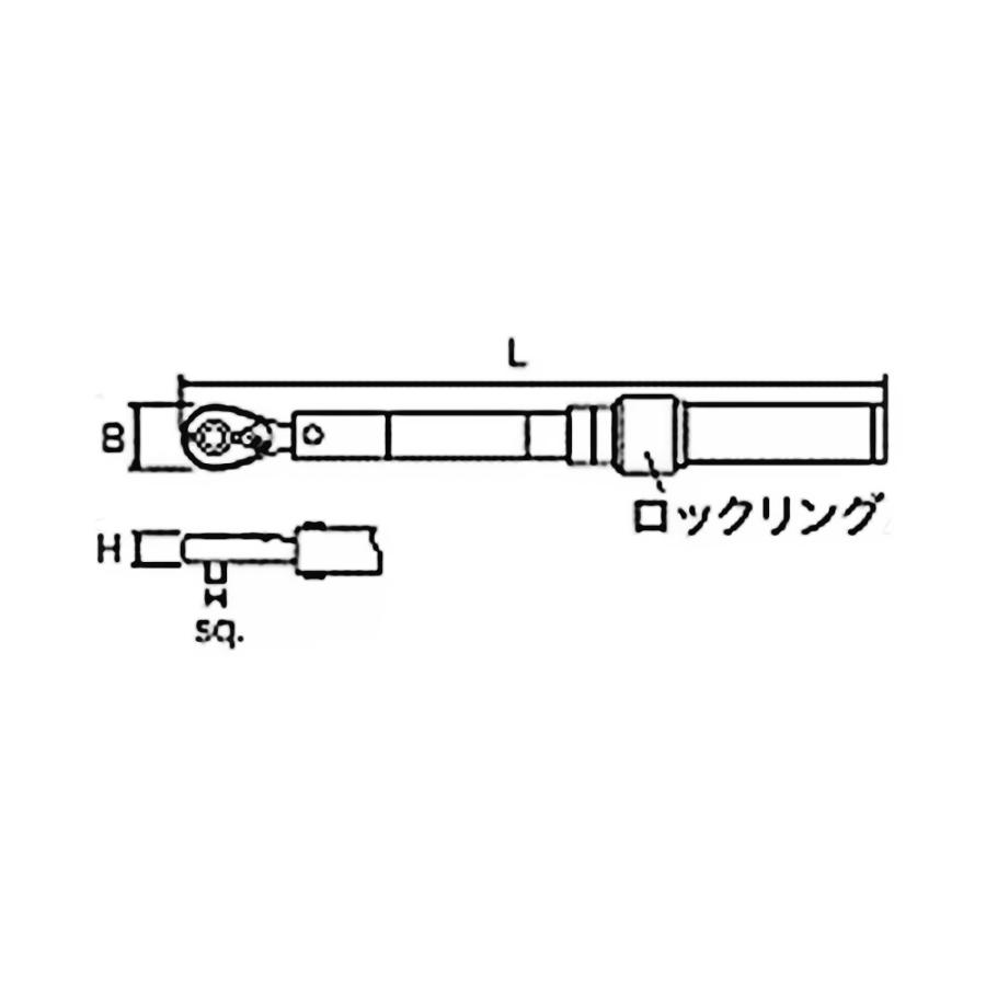 9.5sq.プレセット型トルクレンチ CMPC0503 KTC 保管に便利な樹脂ケース