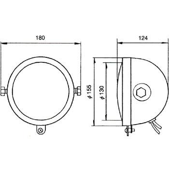 ワーキングランプ,作業灯 品番：ds-0015  黒塗装 送料無料｜partsking｜02